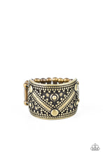 Load image into Gallery viewer, Primal Patterns - Brass - Paparazzi Accessories
